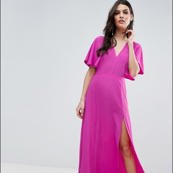 kimono sleeve maxi dress uk